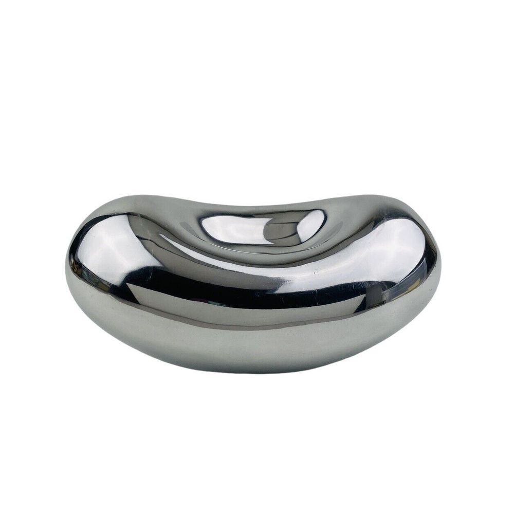Bean Chicago Cloud Dish Metallic Silver Candy Trinket Bowl Inspired Generations